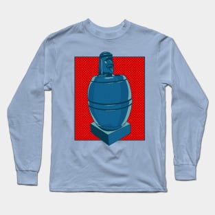 Comic-Style Barrel Man: Filipino Iconic Art Long Sleeve T-Shirt